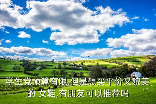 学生党预算有限,但是想买平价又貌美的 女鞋,有朋友可以推荐吗
