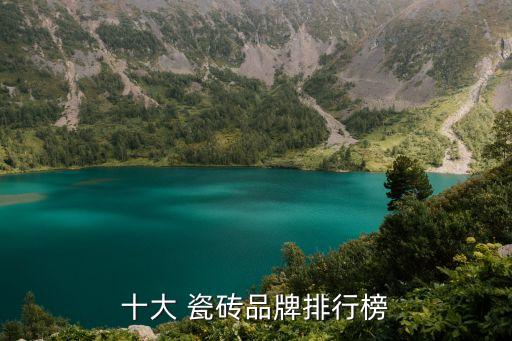 十大 瓷砖品牌排行榜