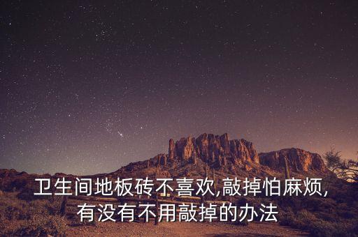  卫生间地板砖不喜欢,敲掉怕麻烦,有没有不用敲掉的办法