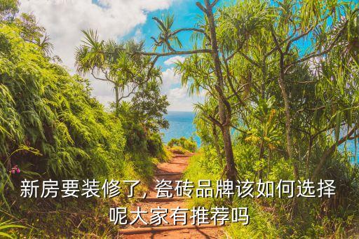 新房要装修了, 瓷砖品牌该如何选择呢大家有推荐吗