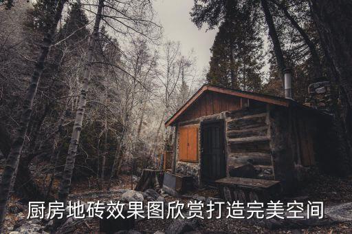 厨房地砖效果图欣赏打造完美空间
