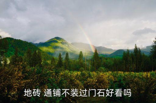 地砖 通铺不装过门石好看吗
