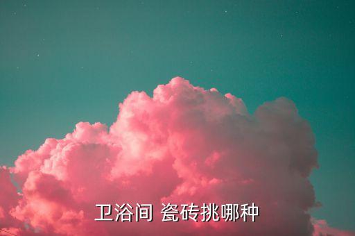 卫生间什么样瓷砖