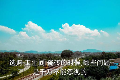 选购 卫生间 瓷砖的时候,哪些问题是千万不能忽视的