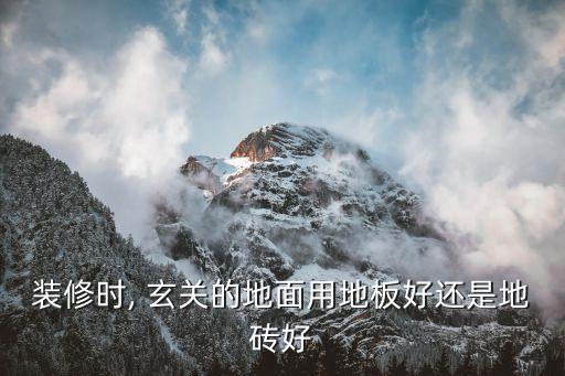 玄关卫生间瓷砖,玄关贴瓷砖有什么讲究吗