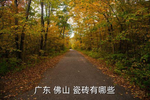 佛山瓷砖有几家品牌厂区