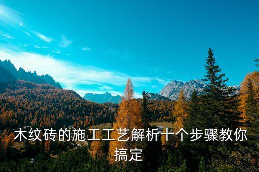  木纹砖的施工工艺解析十个步骤教你搞定