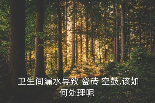  卫生间漏水导致 瓷砖 空鼓,该如何处理呢