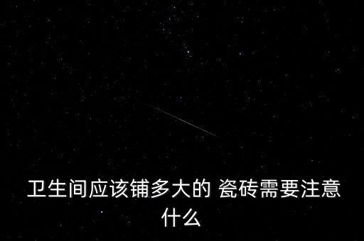 卫生间应该铺多大的 瓷砖需要注意什么
