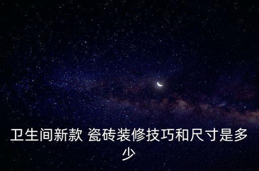 卫生间新款 瓷砖装修技巧和尺寸是多少