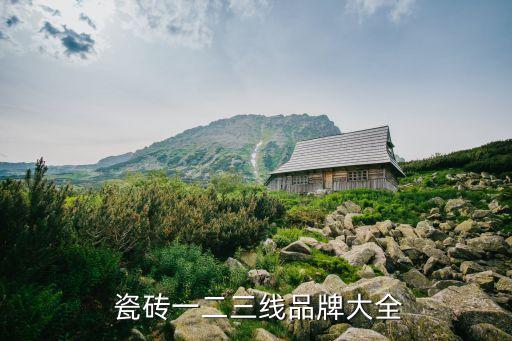  瓷砖一二三线品牌大全