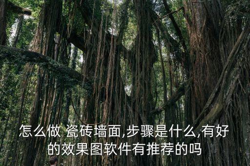 怎么做 瓷砖墙面,步骤是什么,有好的效果图软件有推荐的吗