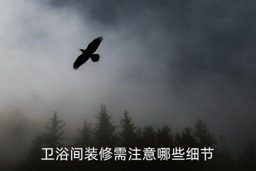 卫浴间装修需注意哪些细节