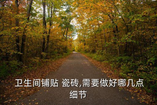 卫生间墙上铺大瓷砖