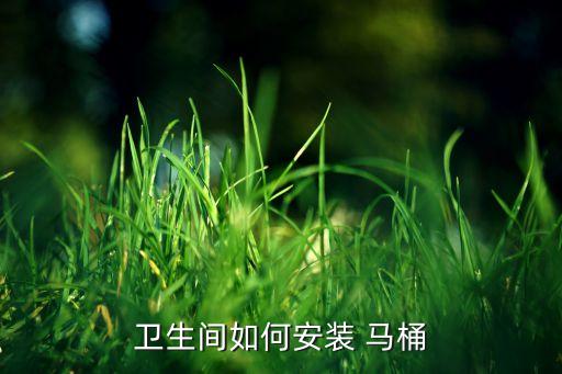 卫生间如何安装 马桶