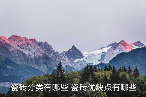  瓷砖分类有哪些 瓷砖优缺点有哪些