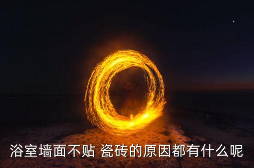 浴室墙面不贴 瓷砖的原因都有什么呢