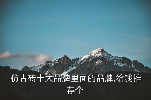  仿古砖十大品牌里面的品牌,给我推荐个