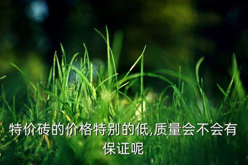 特价砖的价格特别的低,质量会不会有保证呢