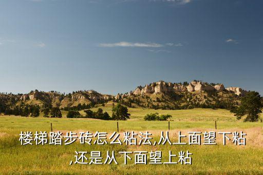  楼梯踏步砖怎么粘法,从上面望下粘,还是从下面望上粘