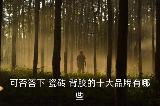 可否答下 瓷砖 背胶的十大品牌有哪些