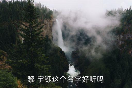 黎 宇铄这个名字好听吗