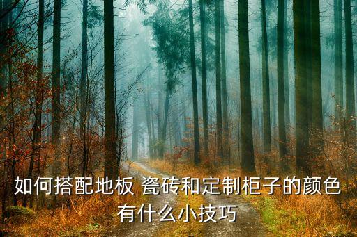 如何搭配地板 瓷砖和定制柜子的颜色有什么小技巧