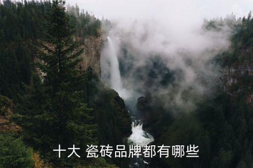 十大 瓷砖品牌都有哪些