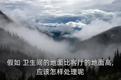 假如 卫生间的地面比客厅的地面高,应该怎样处理呢