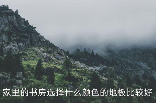 家里的书房选择什么颜色的地板比较好