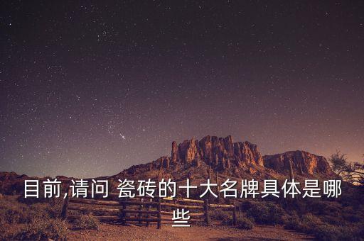 目前,请问 瓷砖的十大名牌具体是哪些