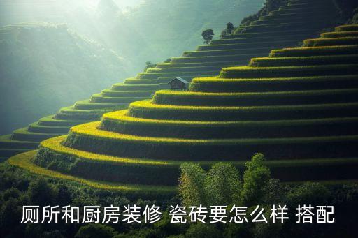 厕所和厨房装修 瓷砖要怎么样 搭配