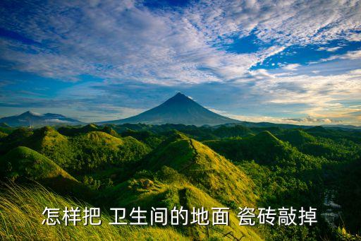 怎样把 卫生间的地面 瓷砖敲掉