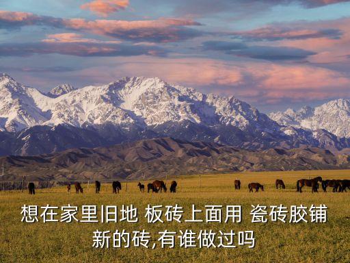 想在家里旧地 板砖上面用 瓷砖胶铺新的砖,有谁做过吗