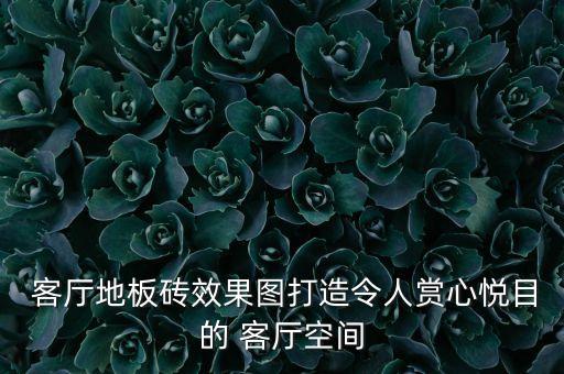 客厅地板砖效果图打造令人赏心悦目的 客厅空间