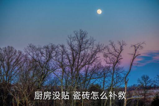  厨房没贴 瓷砖怎么补救