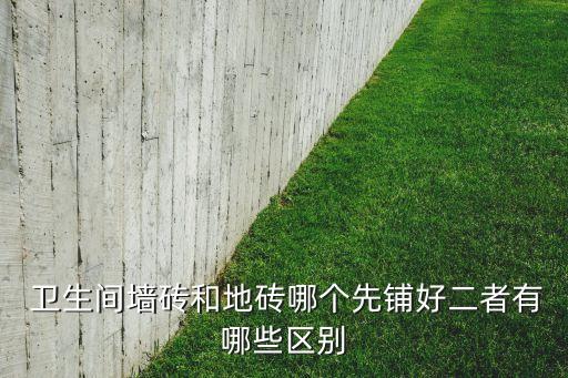  卫生间墙砖和地砖哪个先铺好二者有哪些区别