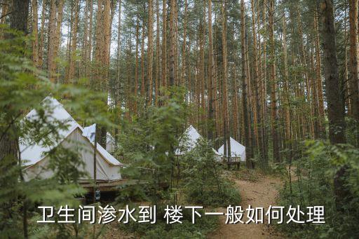  卫生间渗水到 楼下一般如何处理
