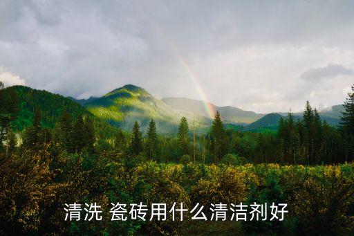 清洗 瓷砖用什么清洁剂好